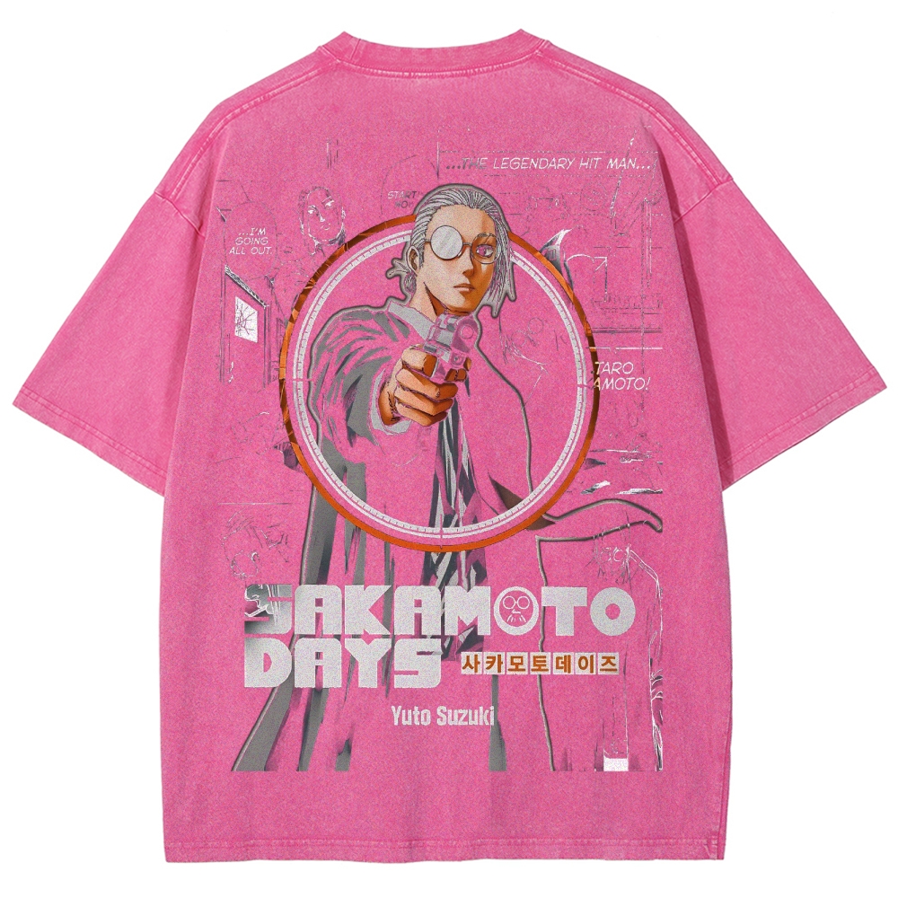 Sakamoto days Unisex Fit Washed T-Shirt 2502009452