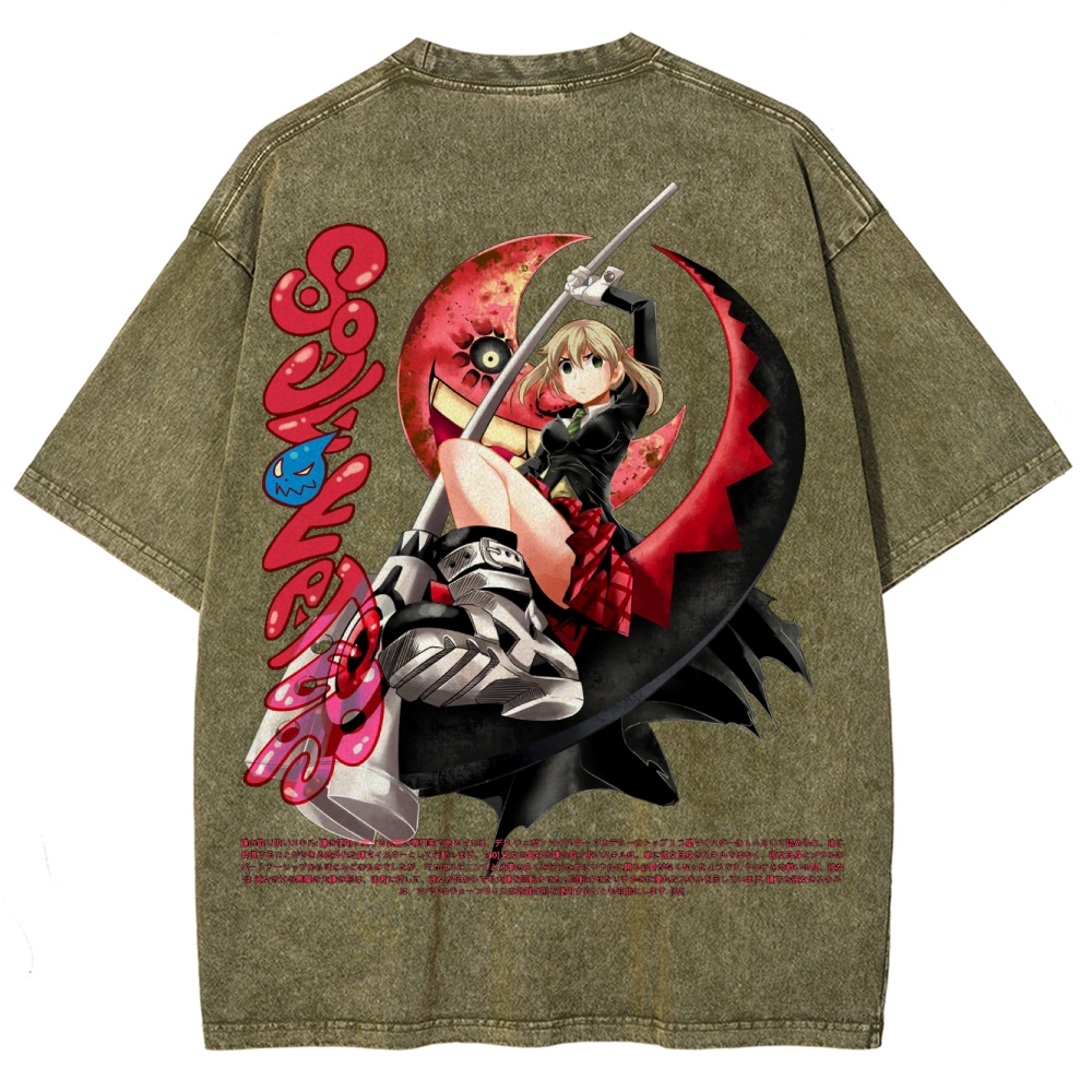  Soul Eater Unisex Fit Washed T-Shirt 2502010275
