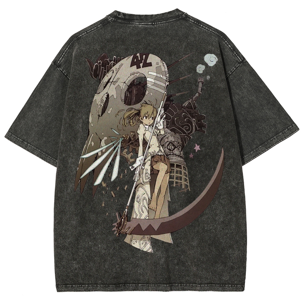  Soul Eater Unisex Fit Washed T-Shirt 2502010288
