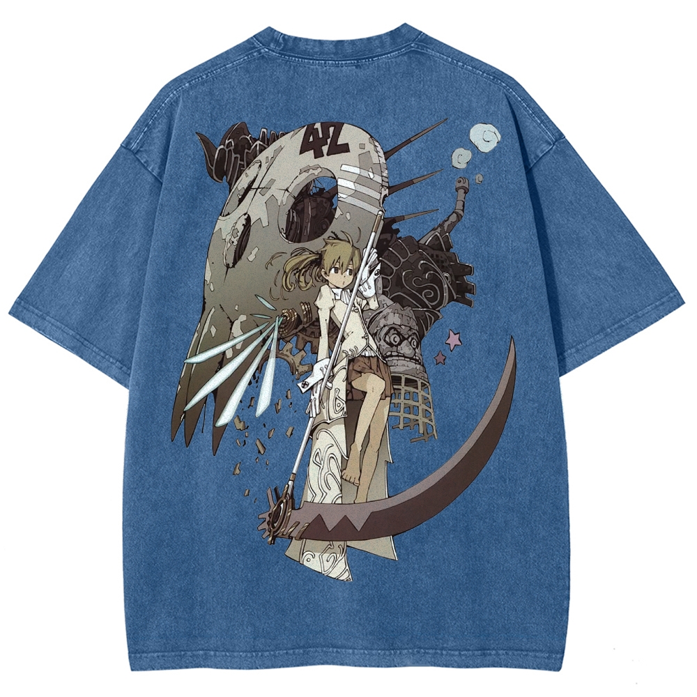 Soul Eater Unisex Fit Washed T-Shirt 2502010288