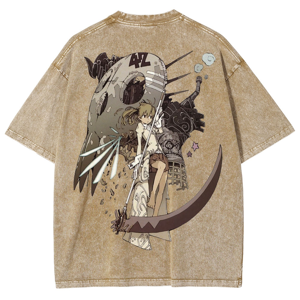  Soul Eater Unisex Fit Washed T-Shirt 2502010288