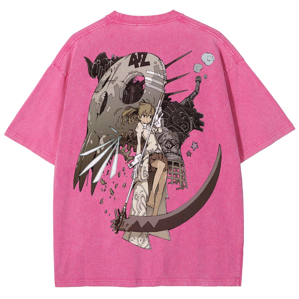  Soul Eater Unisex Fit Washed T-Shirt 2502010288