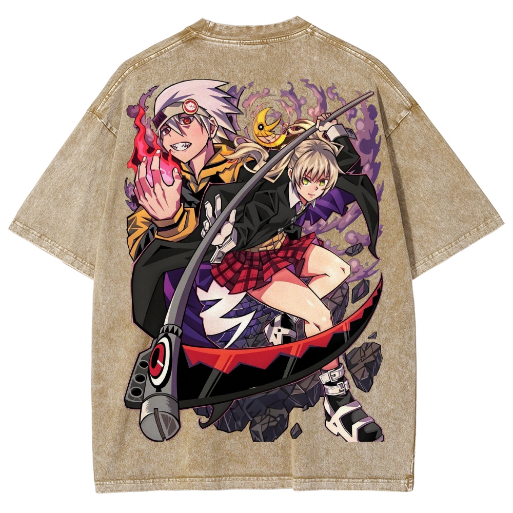  Soul Eater Unisex Fit Washed T-Shirt 2502010310
