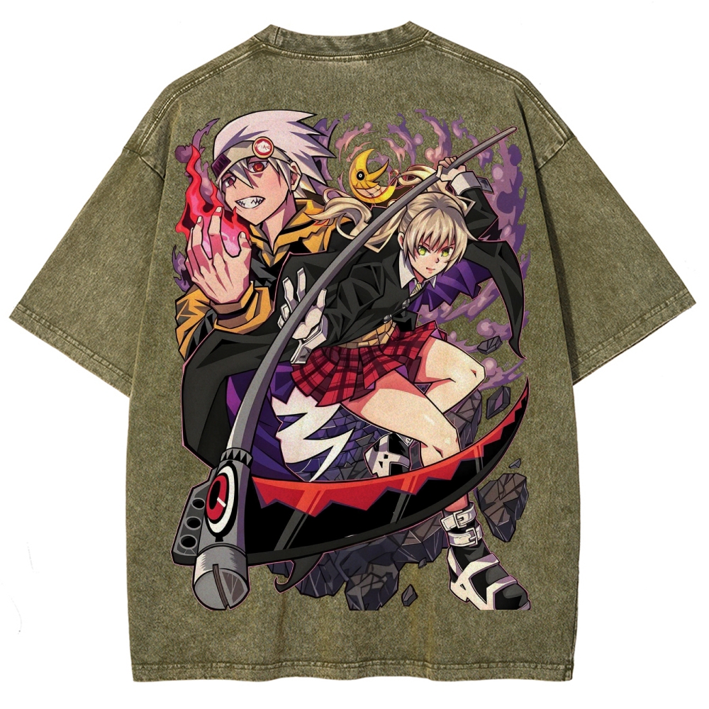  Soul Eater Unisex Fit Washed T-Shirt 2502010310