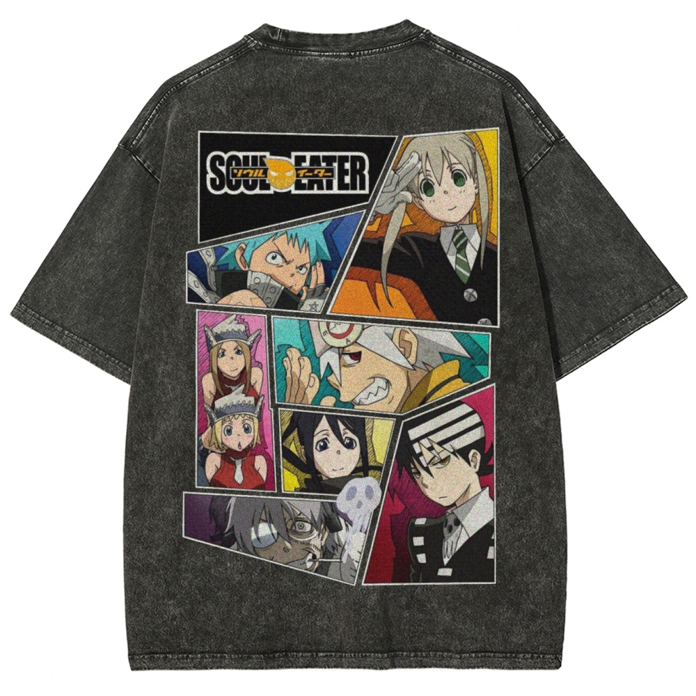  Soul Eater Unisex Fit Washed T-Shirt 2502010312