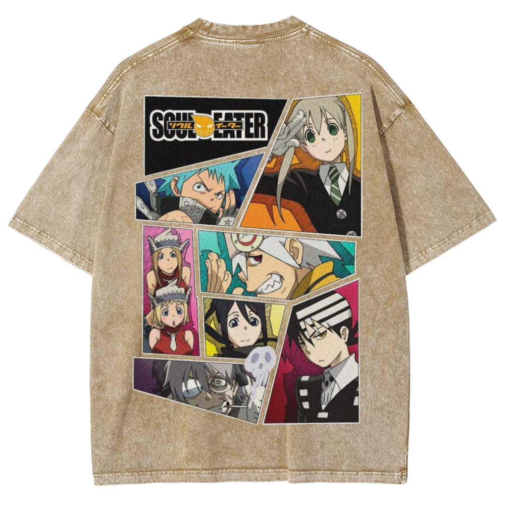  Soul Eater Unisex Fit Washed T-Shirt 2502010312