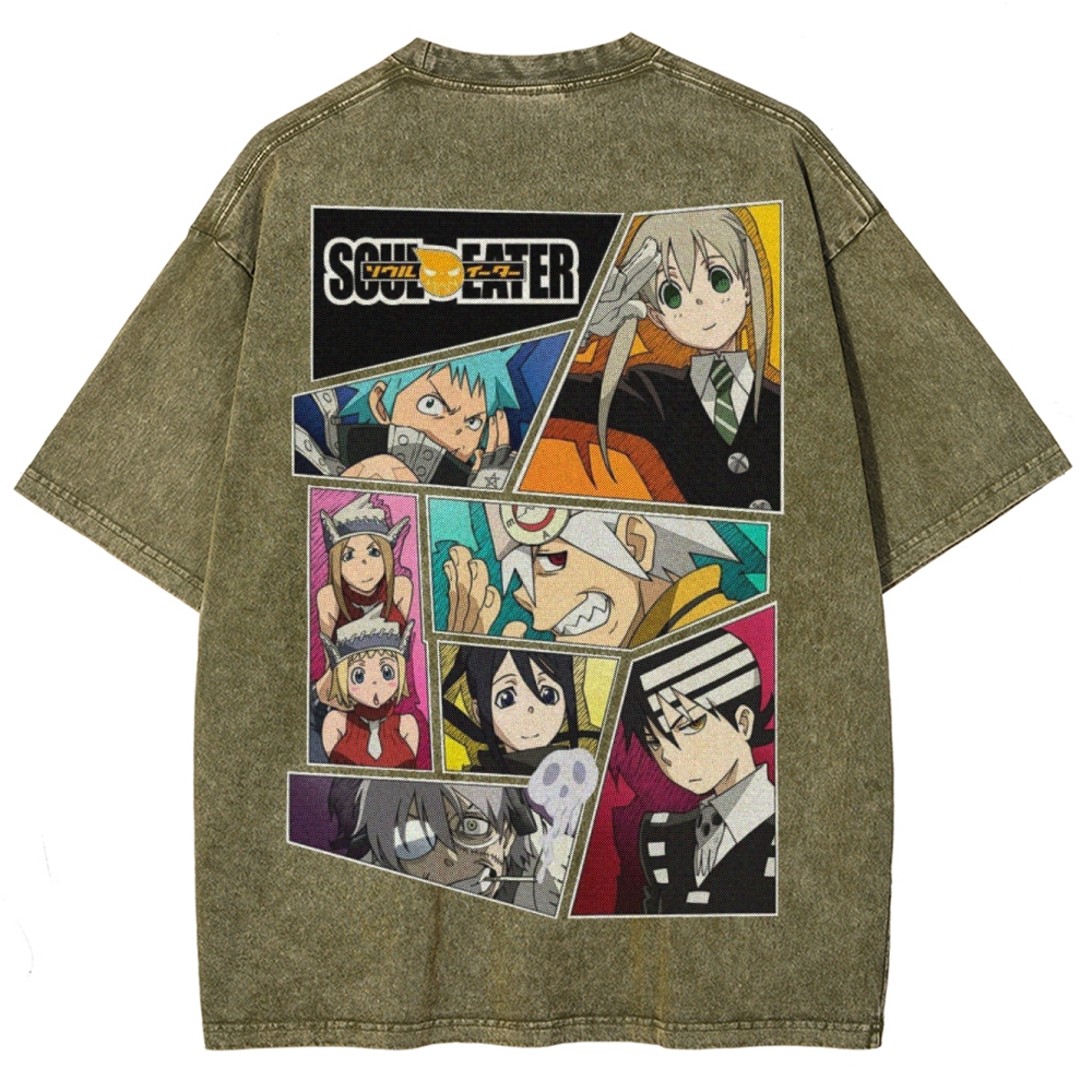  Soul Eater Unisex Fit Washed T-Shirt 2502010312