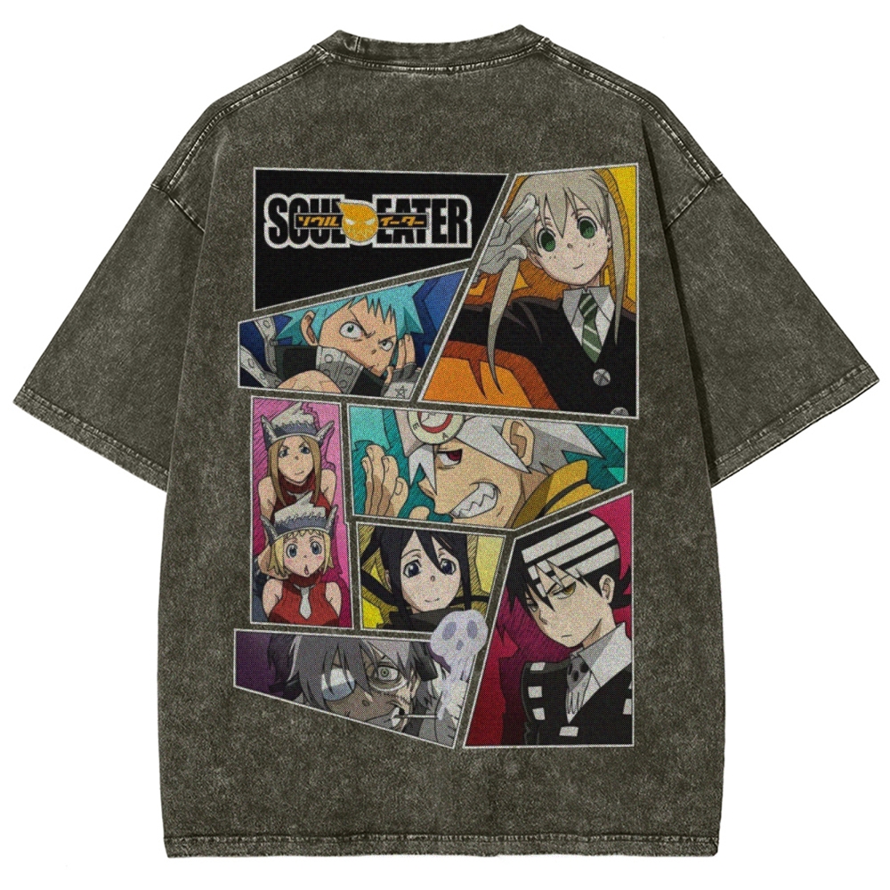  Soul Eater Unisex Fit Washed T-Shirt 2502010312