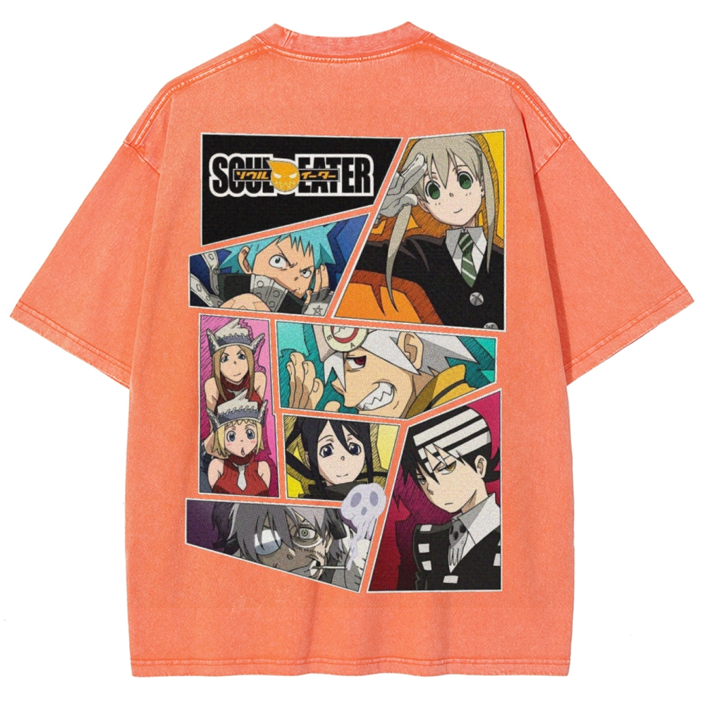  Soul Eater Unisex Fit Washed T-Shirt 2502010312