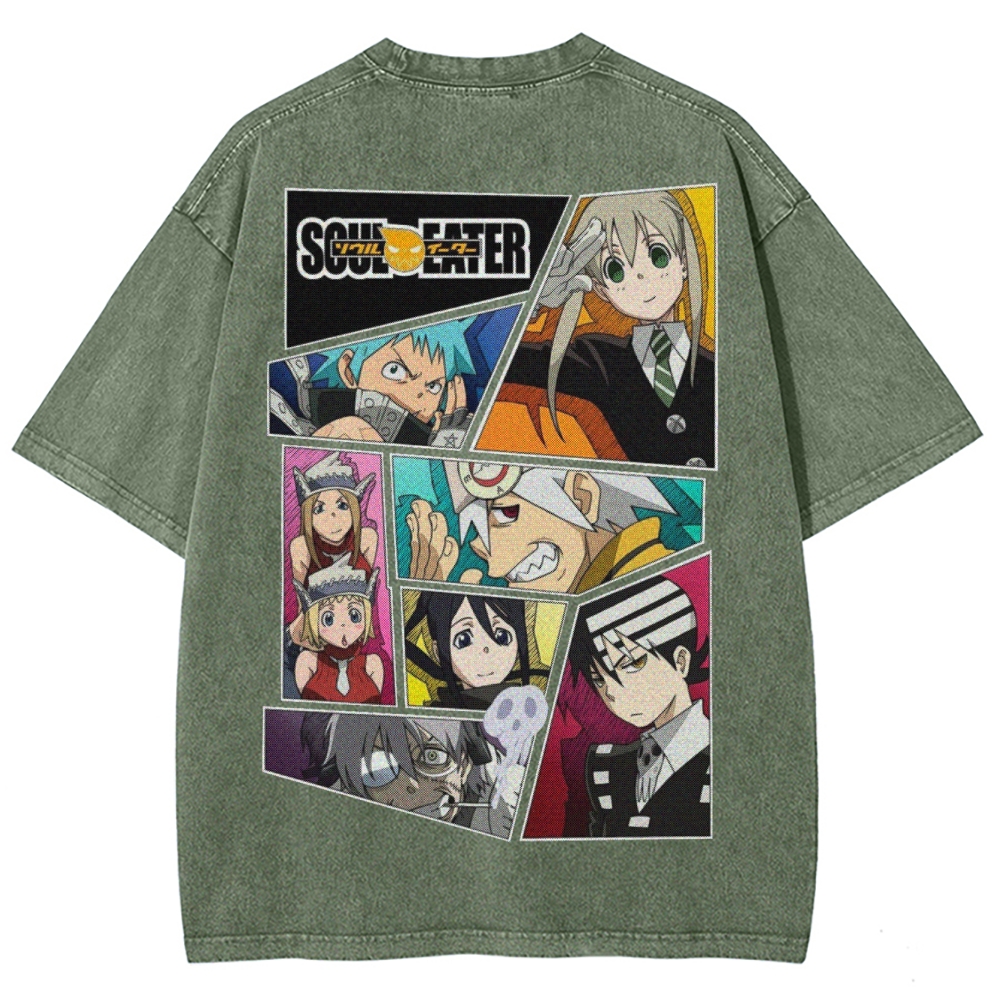  Soul Eater Unisex Fit Washed T-Shirt 2502010312