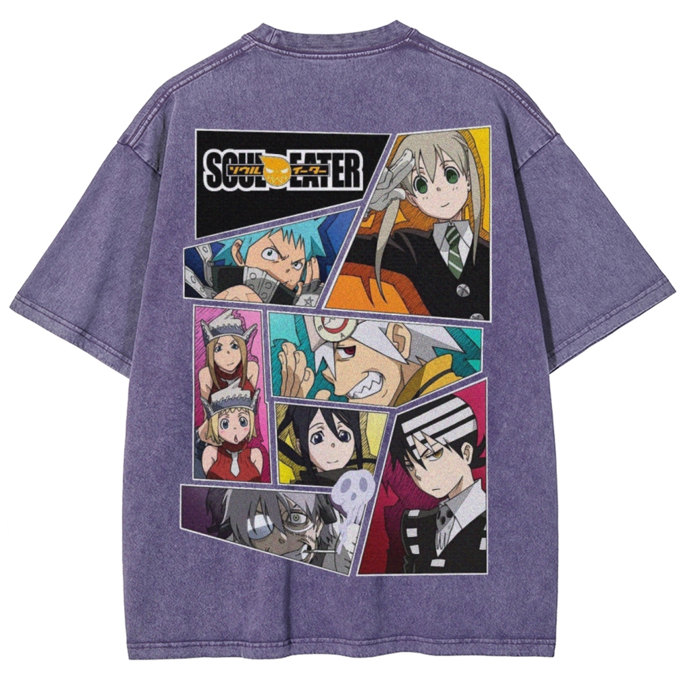  Soul Eater Unisex Fit Washed T-Shirt 2502010312