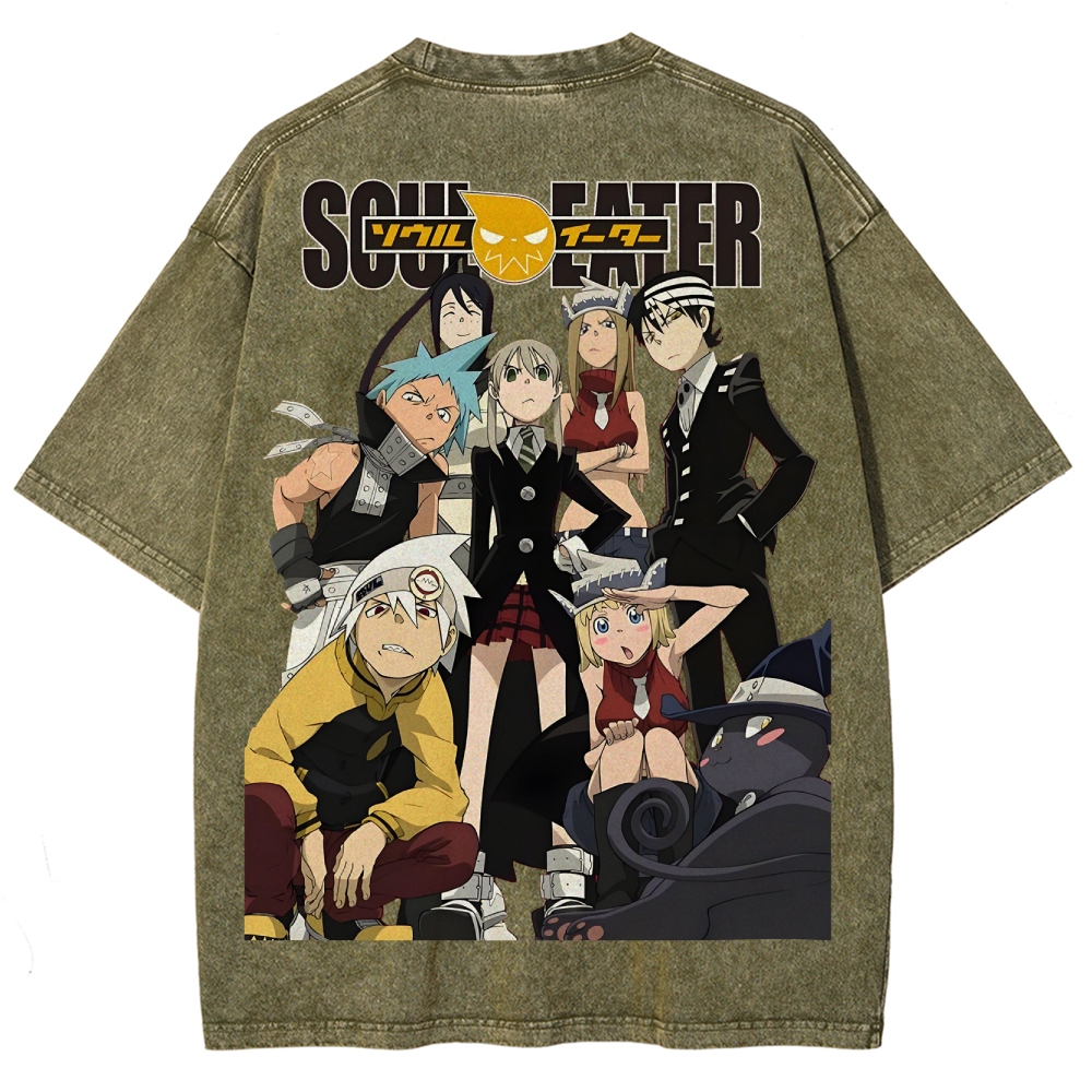 Soul Eater Unisex Fit Washed T-Shirt 2502010315