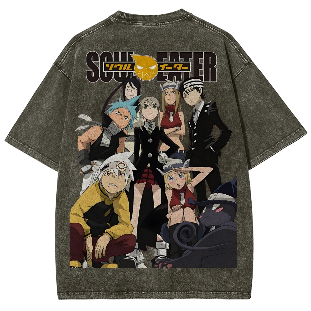  Soul Eater Unisex Fit Washed T-Shirt 2502010315