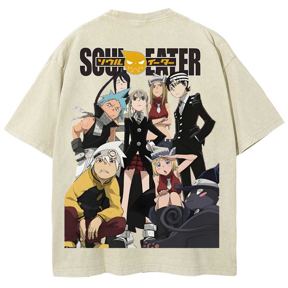  Soul Eater Unisex Fit Washed T-Shirt 2502010315