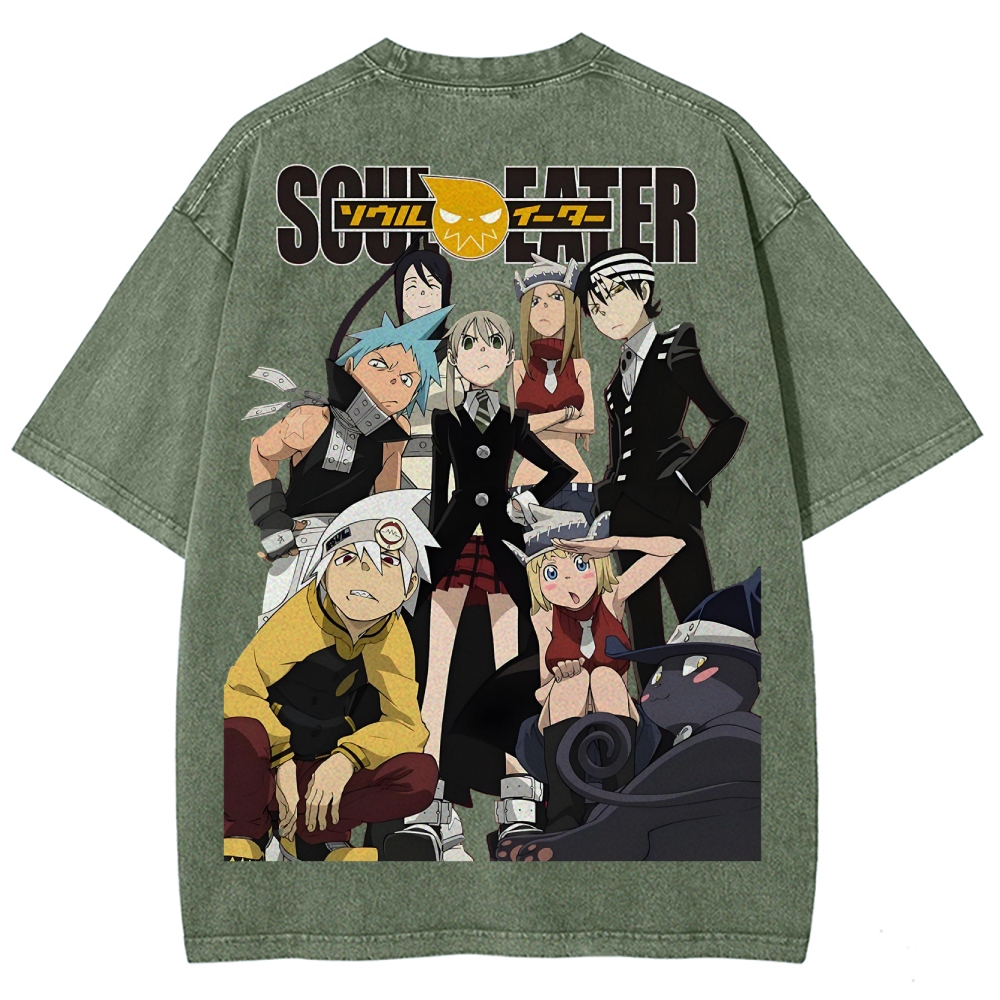  Soul Eater Unisex Fit Washed T-Shirt 2502010315