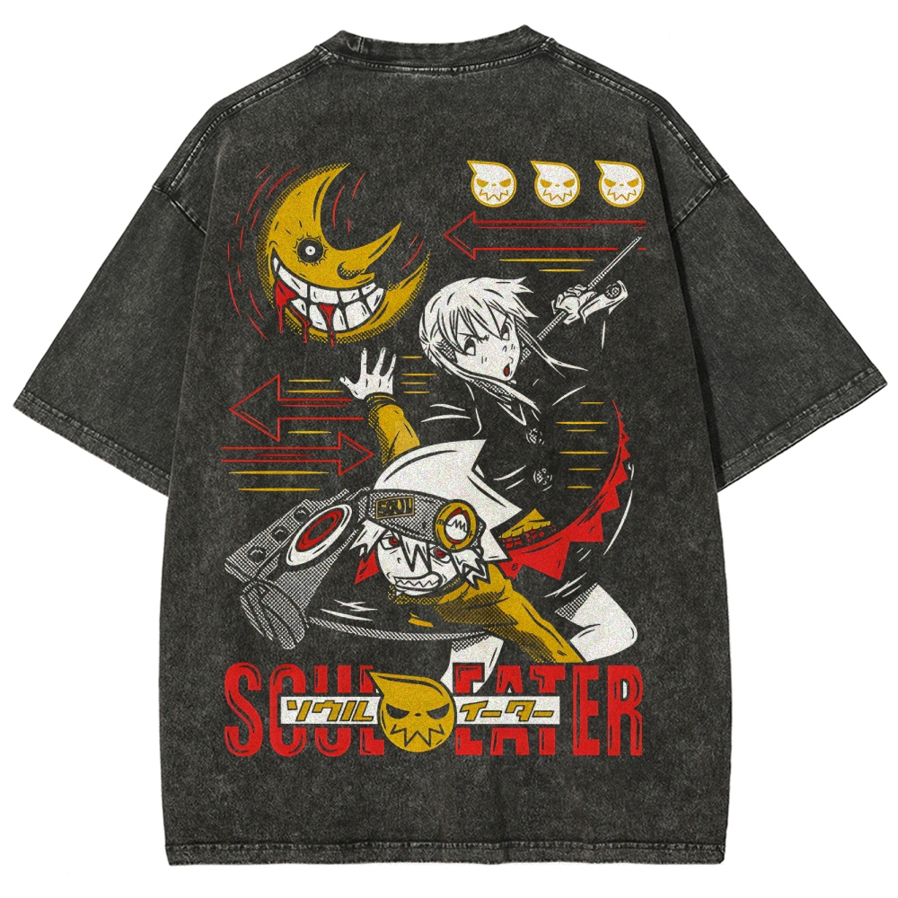  Soul Eater Unisex Fit Washed T-Shirt 2502010316