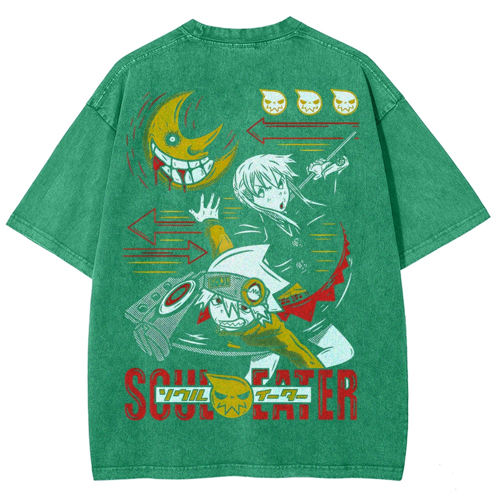  Soul Eater Unisex Fit Washed T-Shirt 2502010316