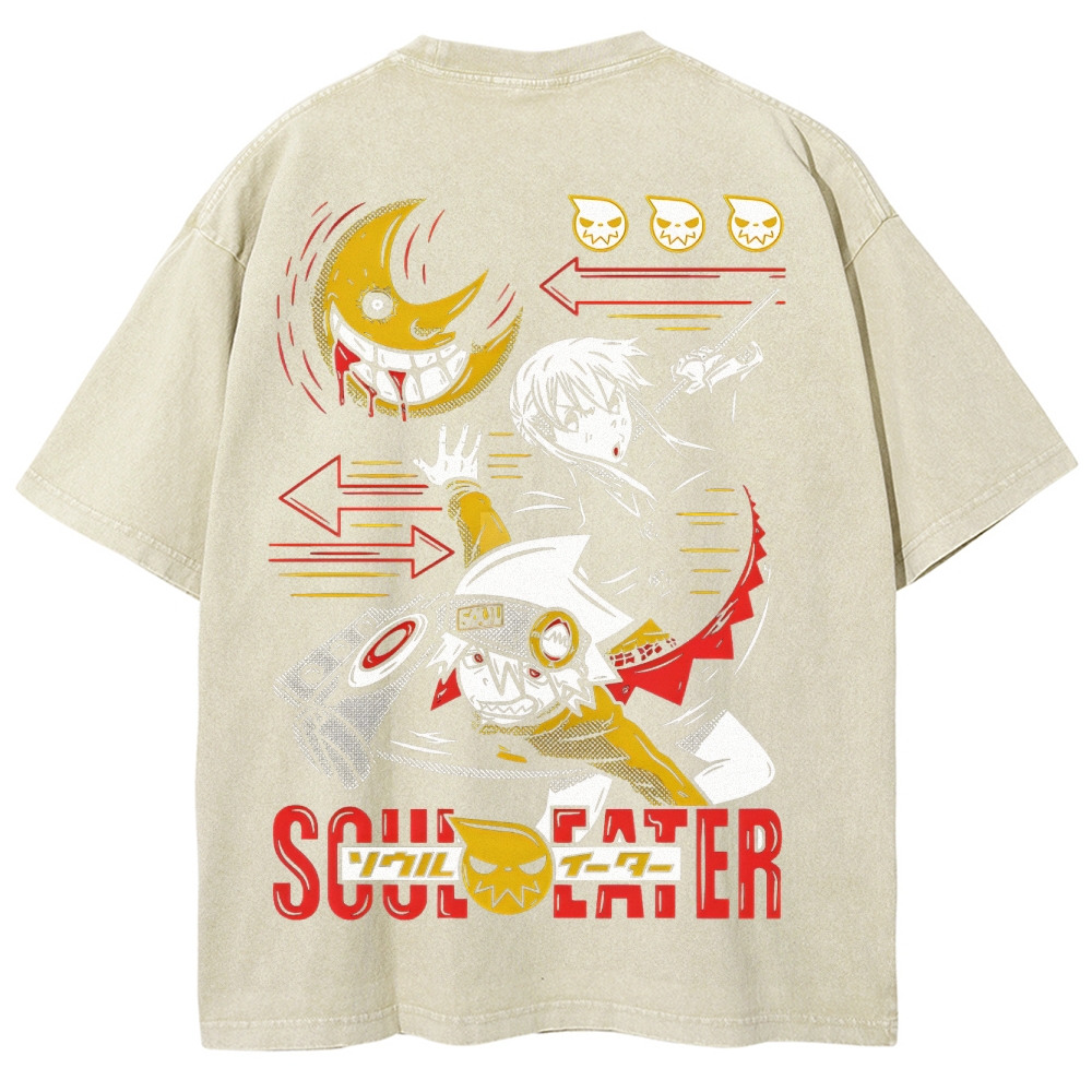 Soul Eater Unisex Fit Washed T-Shirt 2502010316