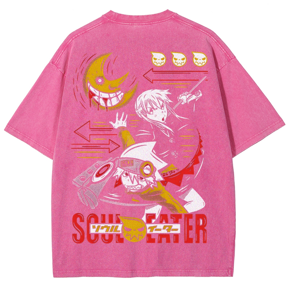  Soul Eater Unisex Fit Washed T-Shirt 2502010316