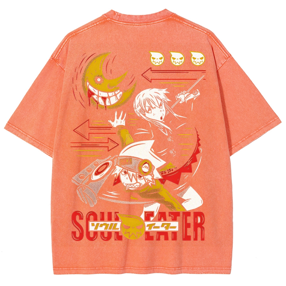  Soul Eater Unisex Fit Washed T-Shirt 2502010316