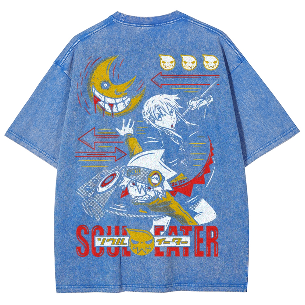  Soul Eater Unisex Fit Washed T-Shirt 2502010316