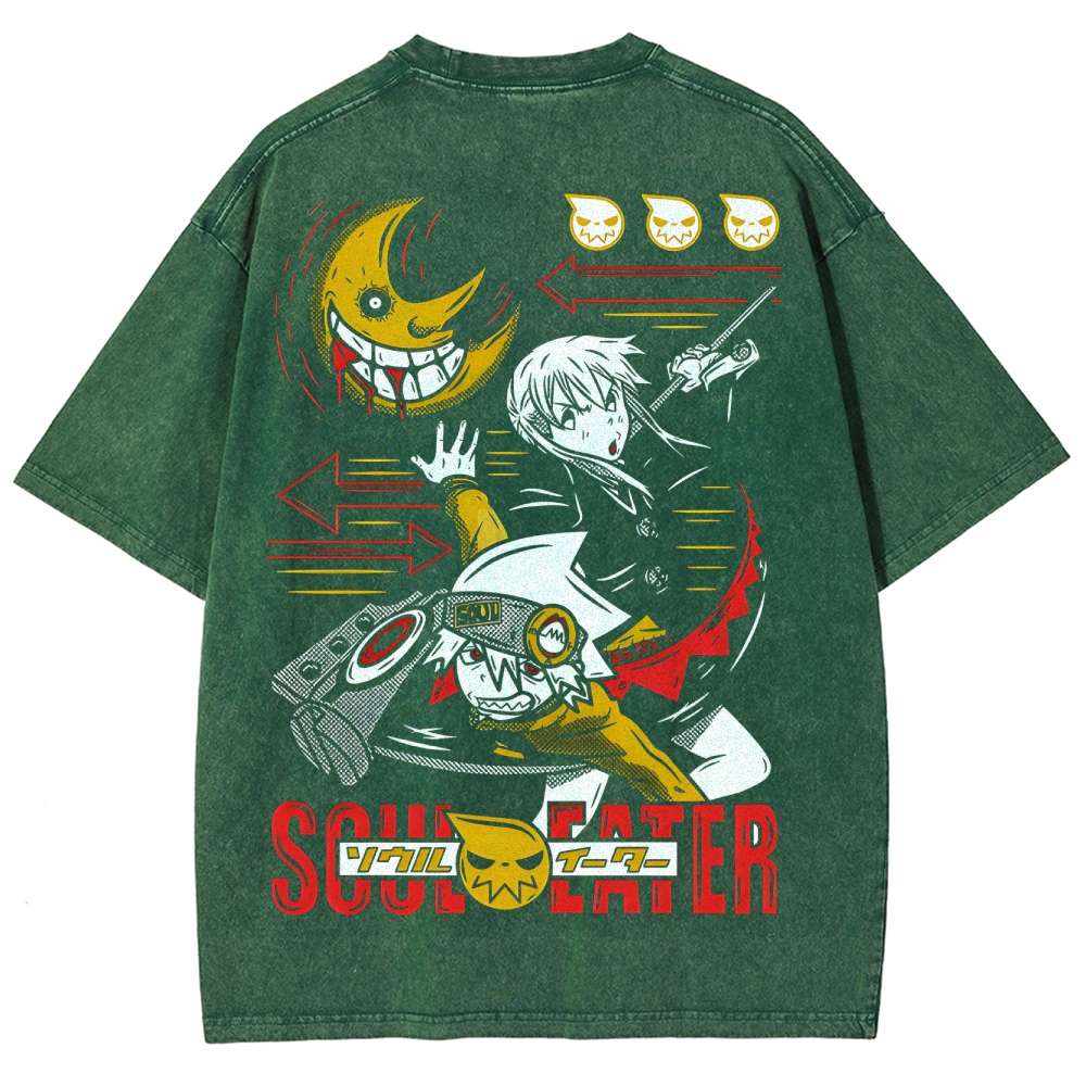  Soul Eater Unisex Fit Washed T-Shirt 2502010316