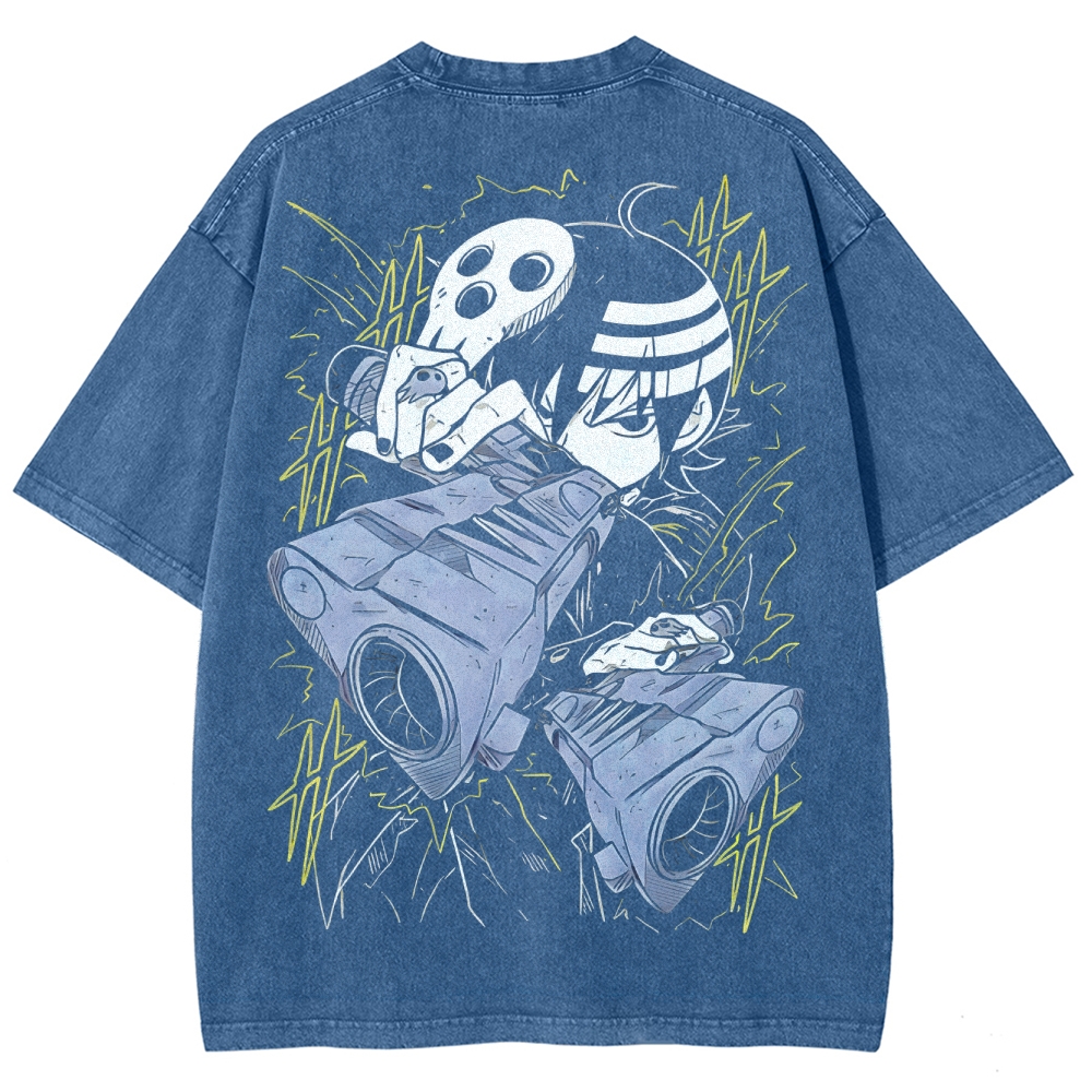 Soul Eater Unisex Fit Washed T-Shirt 2502010327