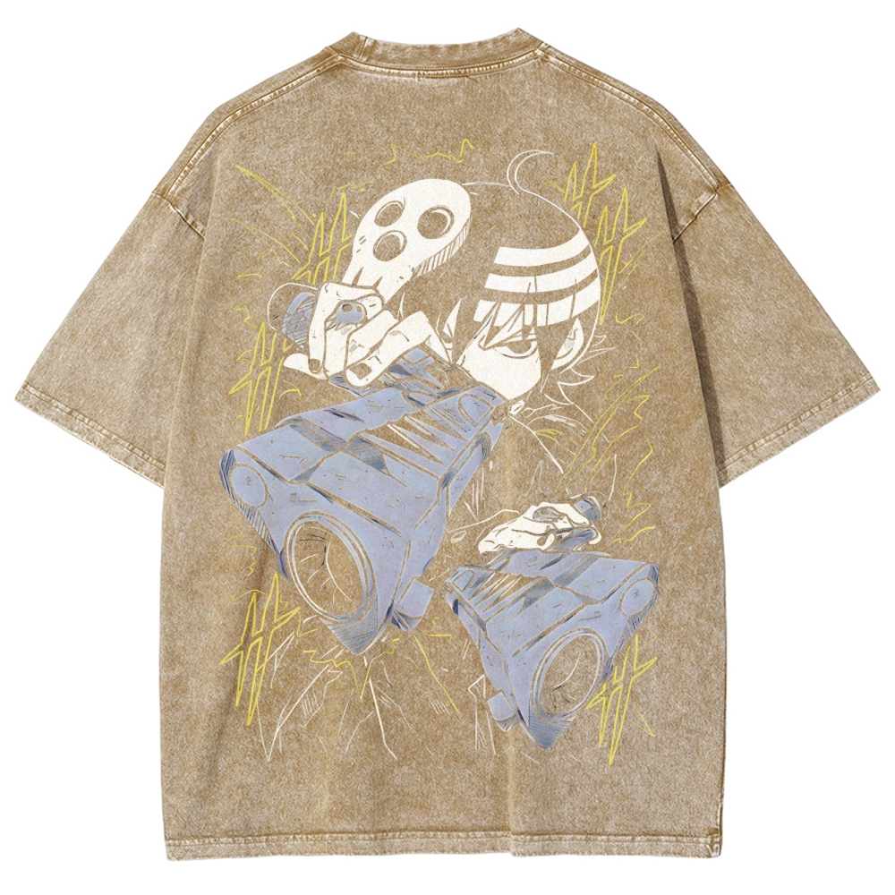  Soul Eater Unisex Fit Washed T-Shirt 2502010327