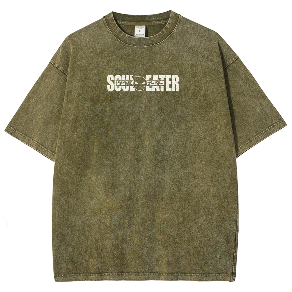  Soul Eater Unisex Fit Washed T-Shirt 2502010327