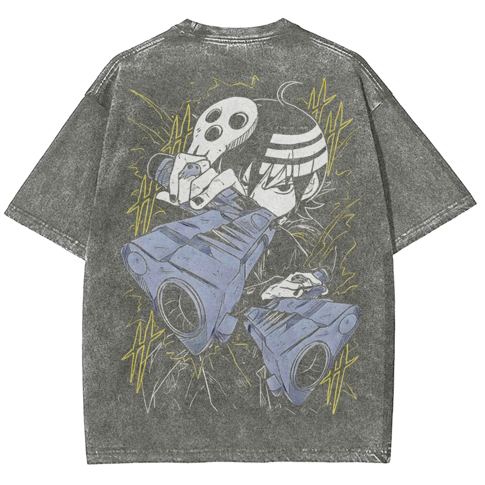  Soul Eater Unisex Fit Washed T-Shirt 2502010327