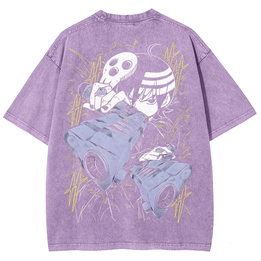  Soul Eater Unisex Fit Washed T-Shirt 2502010327