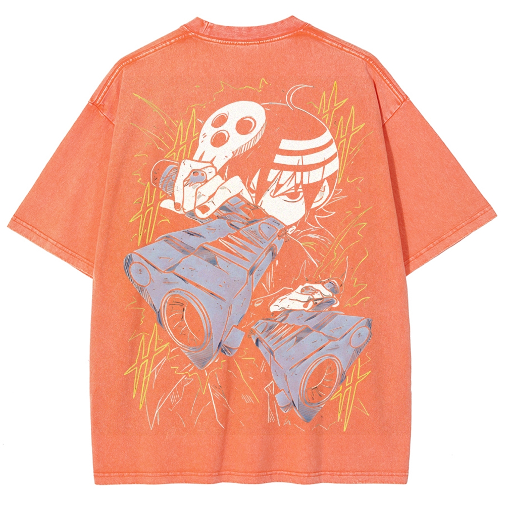  Soul Eater Unisex Fit Washed T-Shirt 2502010327