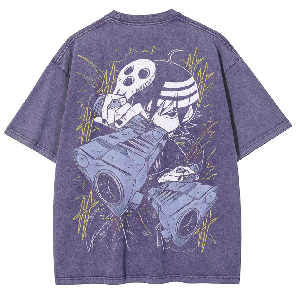  Soul Eater Unisex Fit Washed T-Shirt 2502010327