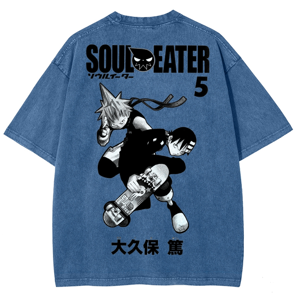 Soul Eater Unisex Fit Washed T-Shirt 2502010413
