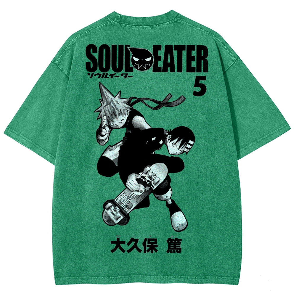 Soul Eater Unisex Fit Washed T-Shirt 2502010413