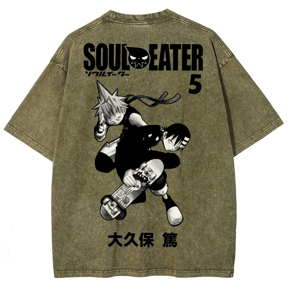 Soul Eater Unisex Fit Washed T-Shirt 2502010413
