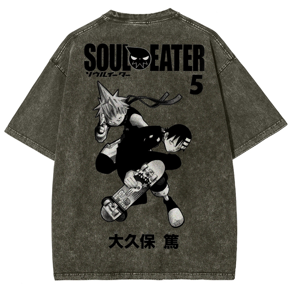 Soul Eater Unisex Fit Washed T-Shirt 2502010413
