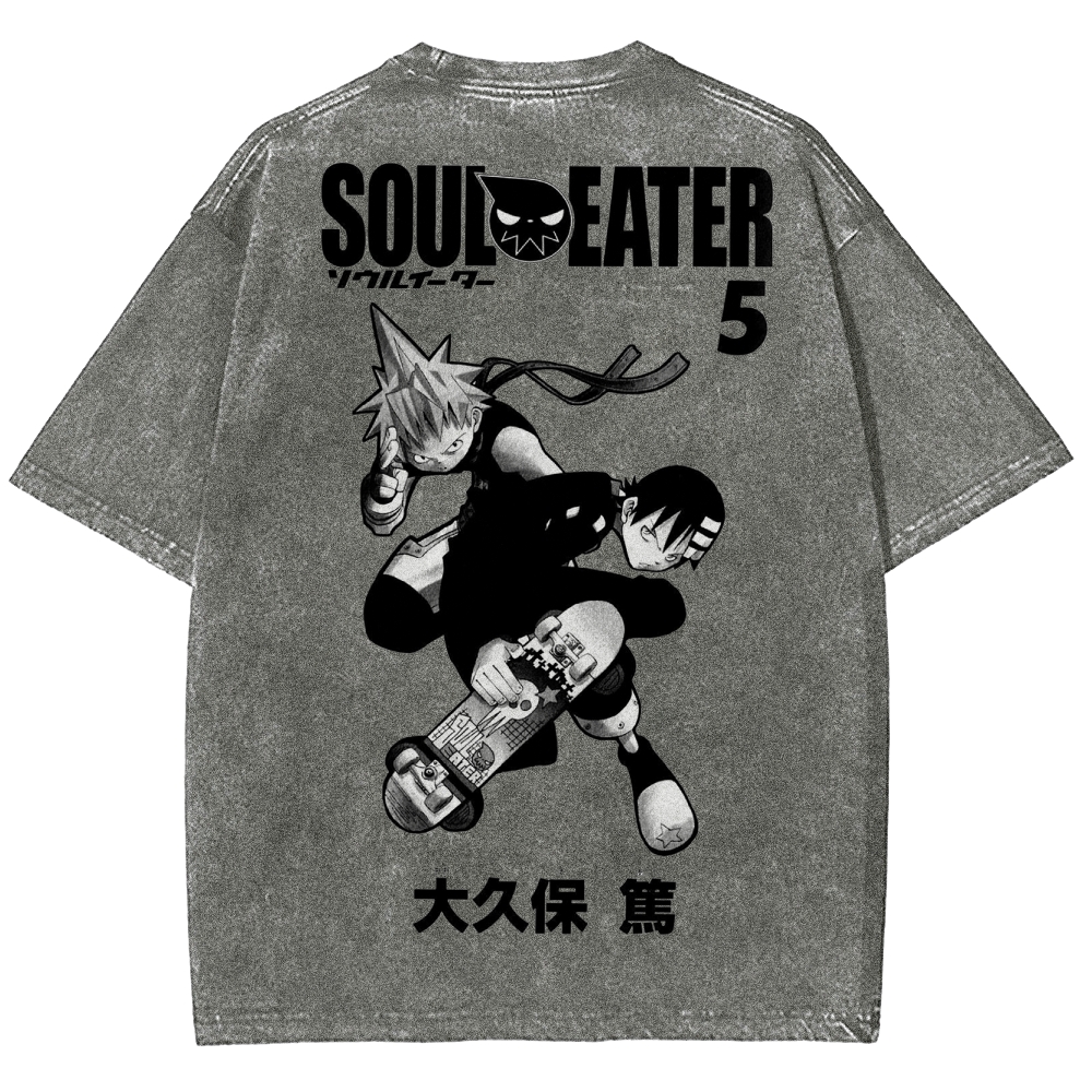 Soul Eater Unisex Fit Washed T-Shirt 2502010413
