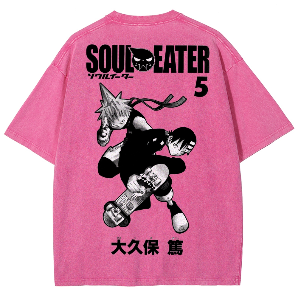 Soul Eater Unisex Fit Washed T-Shirt 2502010413