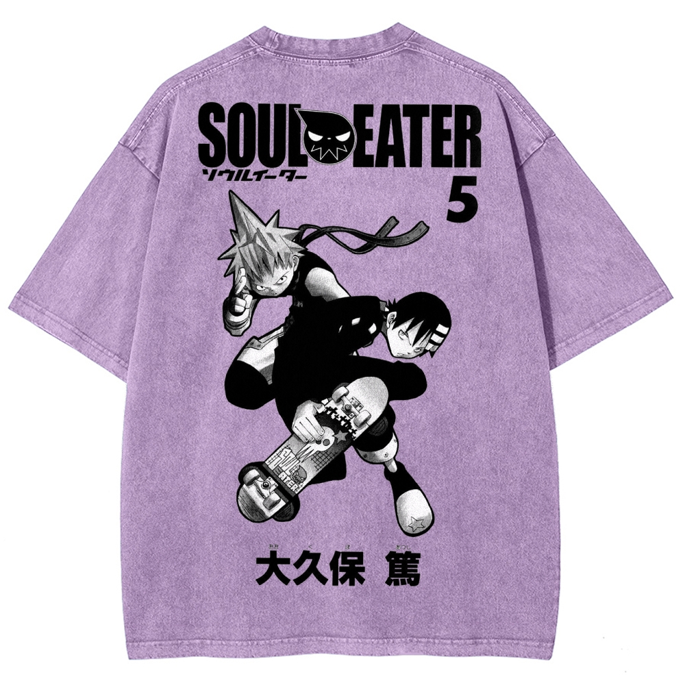 Soul Eater Unisex Fit Washed T-Shirt 2502010413