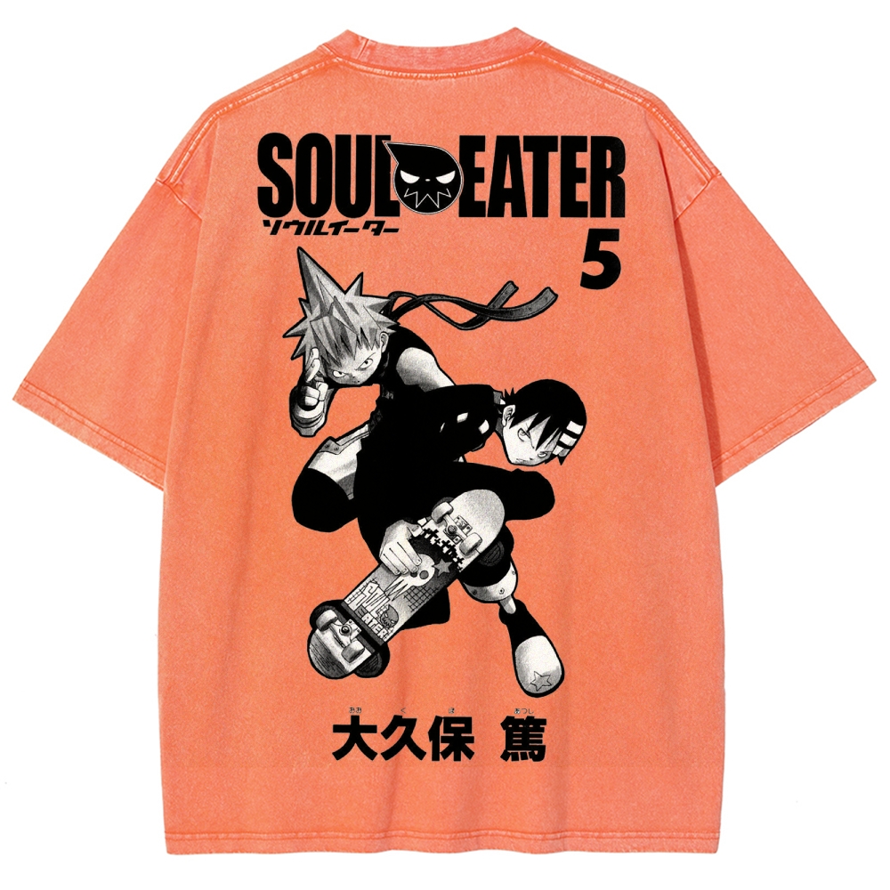 Soul Eater Unisex Fit Washed T-Shirt 2502010413