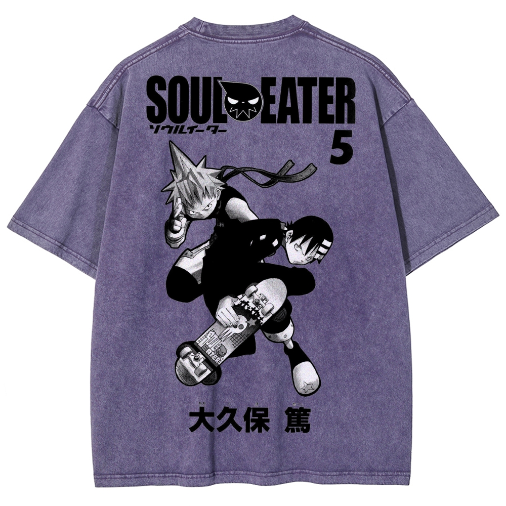 Soul Eater Unisex Fit Washed T-Shirt 2502010413