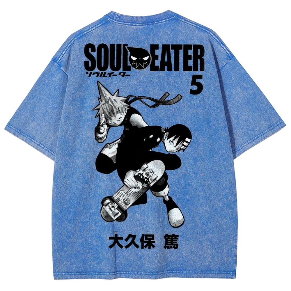 Soul Eater Unisex Fit Washed T-Shirt 2502010413