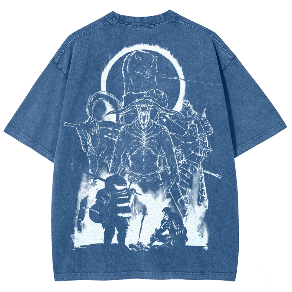 DARK SOULS Unisex Fit Washed T-Shirt 2502011007
