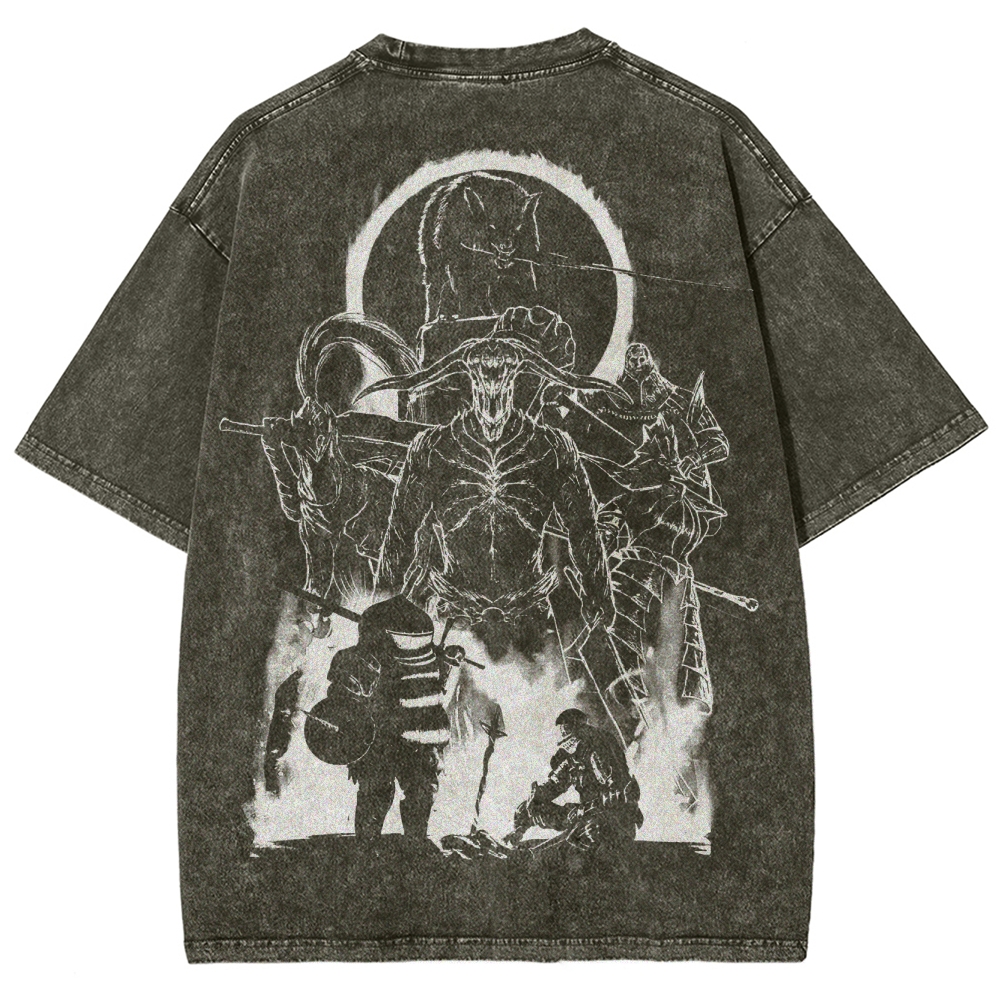 DARK SOULS Unisex Fit Washed T-Shirt 2502011007