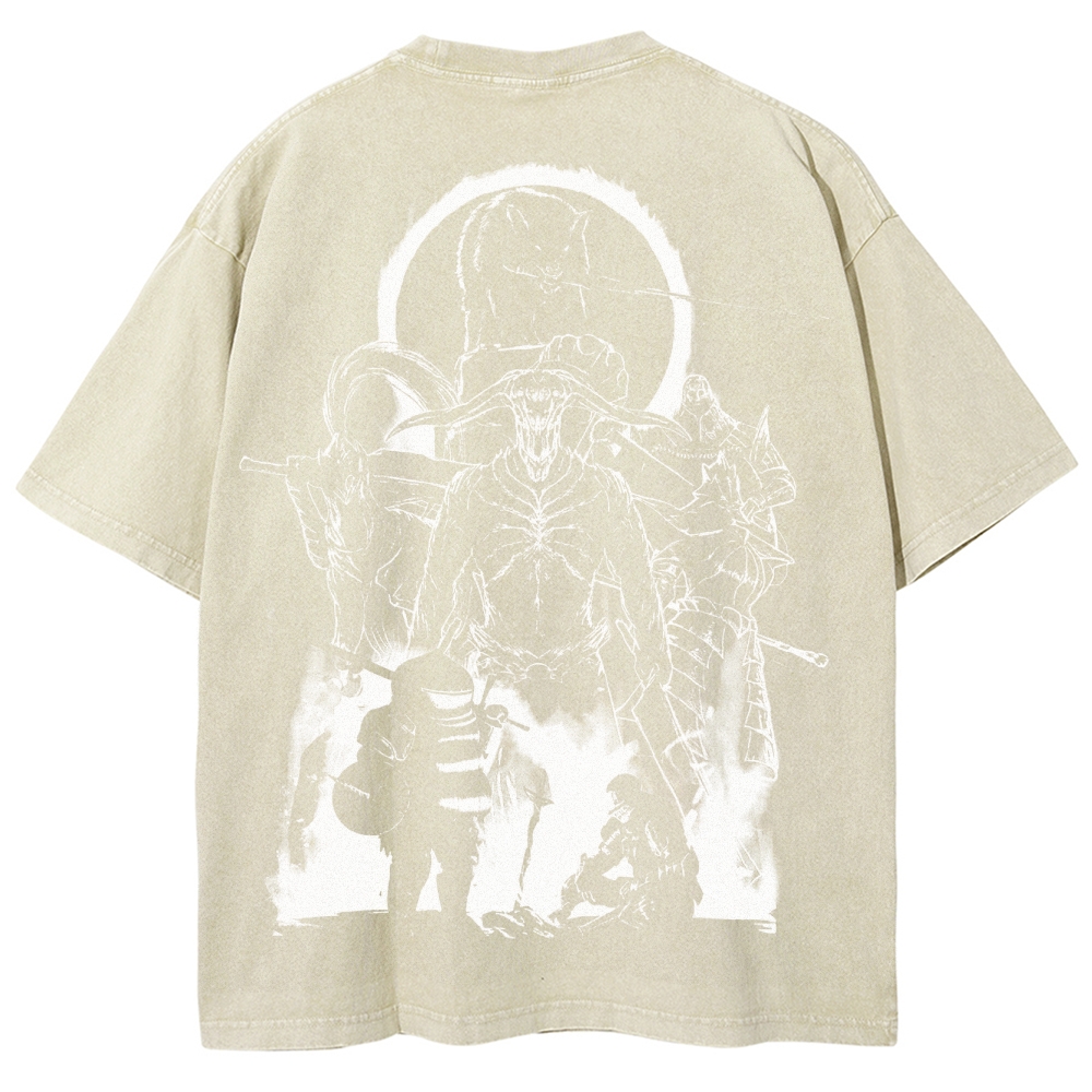DARK SOULS Unisex Fit Washed T-Shirt 2502011007