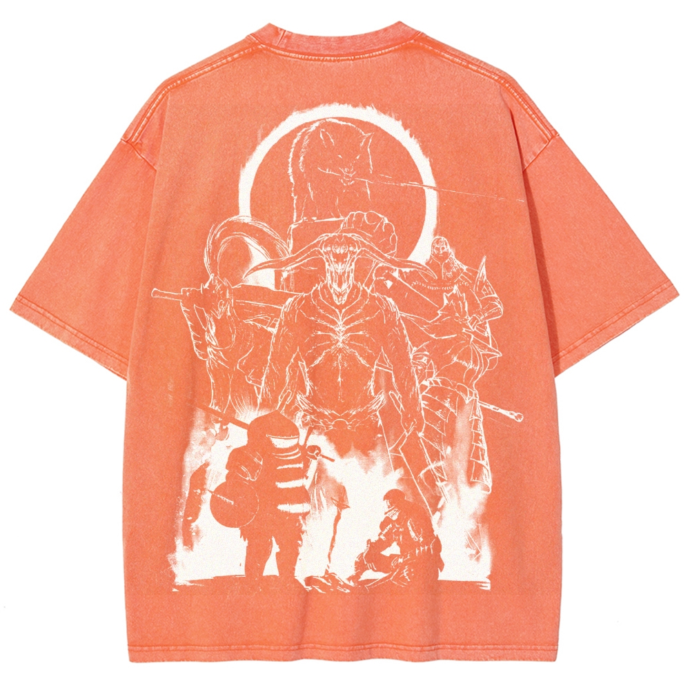 DARK SOULS Unisex Fit Washed T-Shirt 2502011007