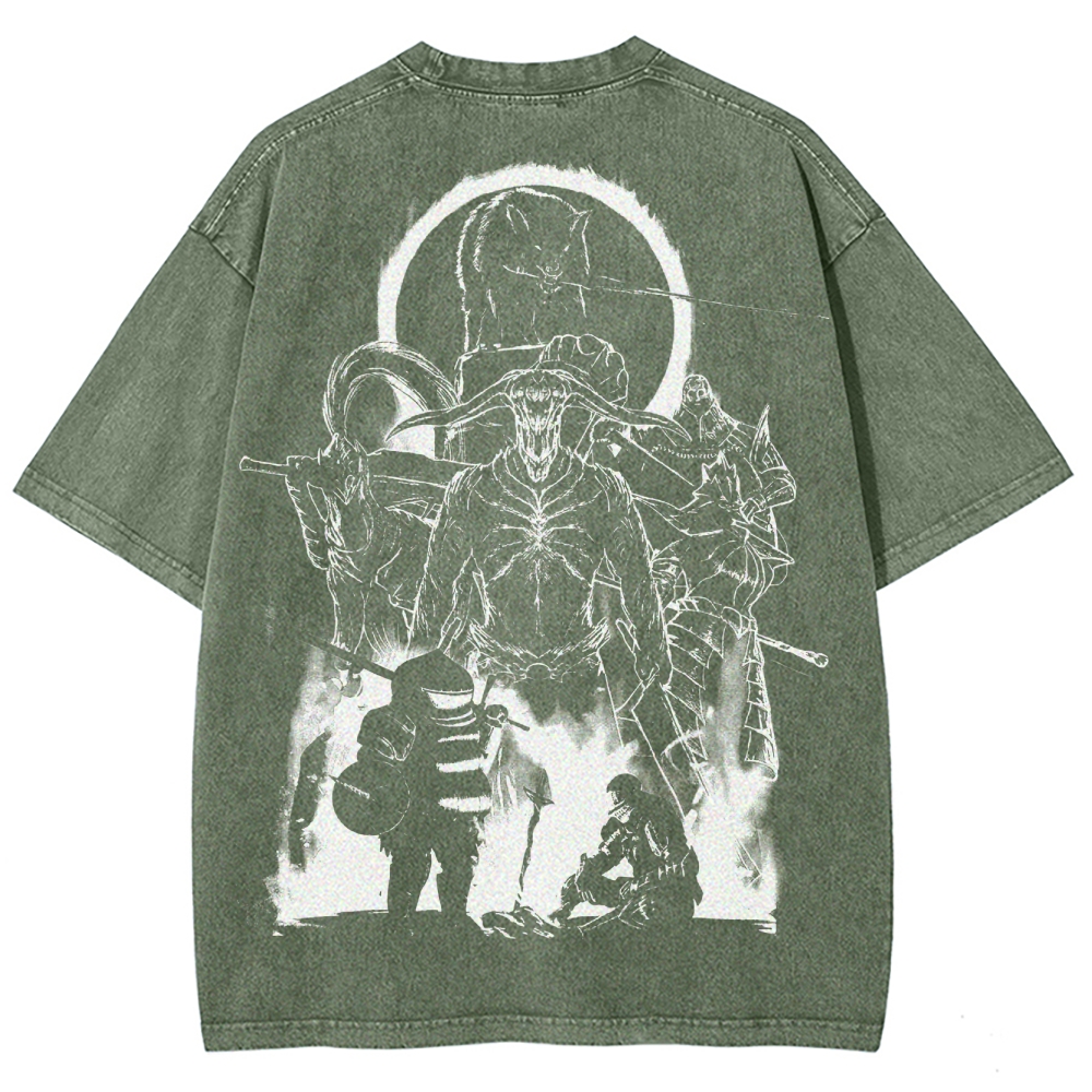 DARK SOULS Unisex Fit Washed T-Shirt 2502011007