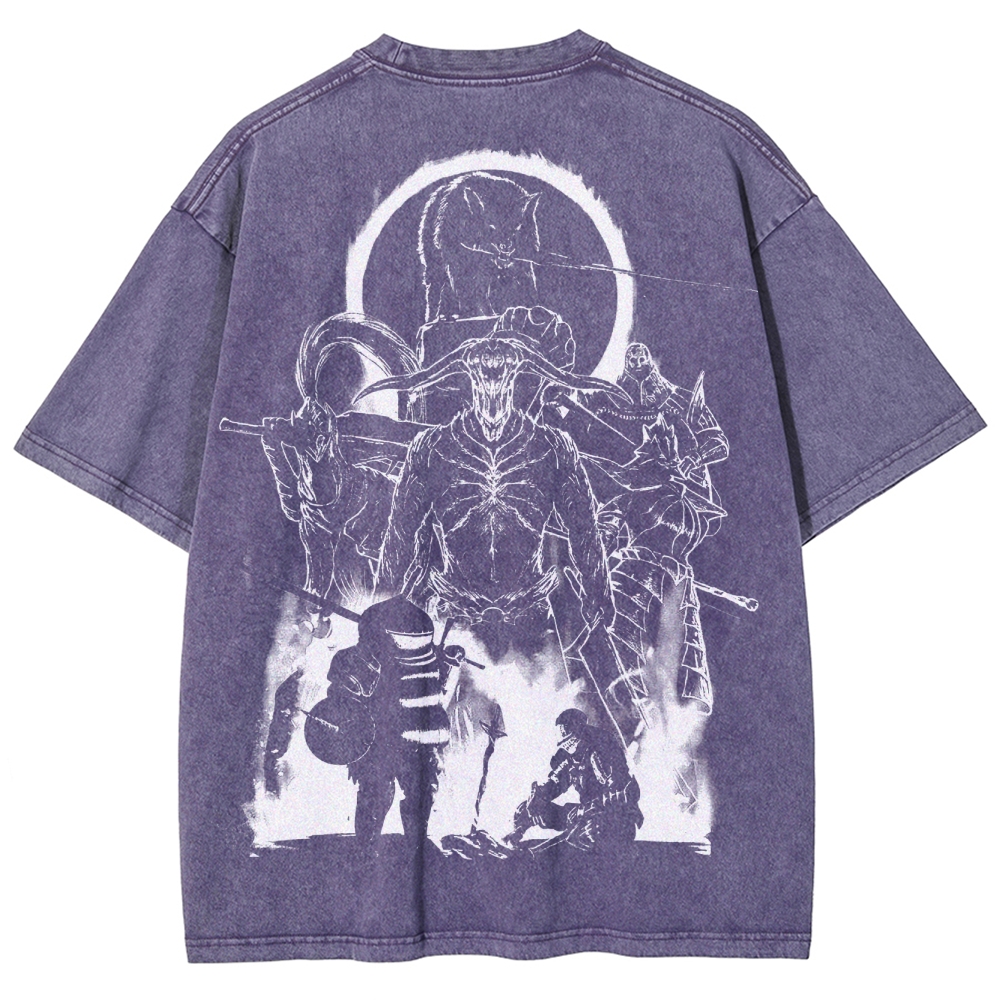 DARK SOULS Unisex Fit Washed T-Shirt 2502011007