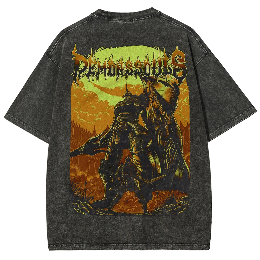 DARK SOULS Unisex Fit Washed T-Shirt 2502011054